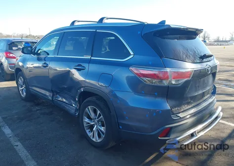 2015 Toyota Highlander Xle V6 z USA, uszkodzony, nr VIN 5TDJKRFH7FS178591
